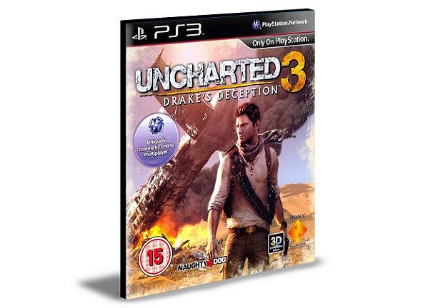 Uncharted drakes Deception 3 PS3 PSN MÍDIA DIGITAL