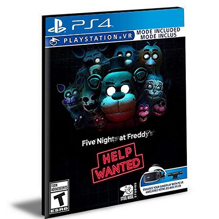 Five Nights at Freddy's VR Help Wanted Ps4 e Ps5 Psn Mídia Digital