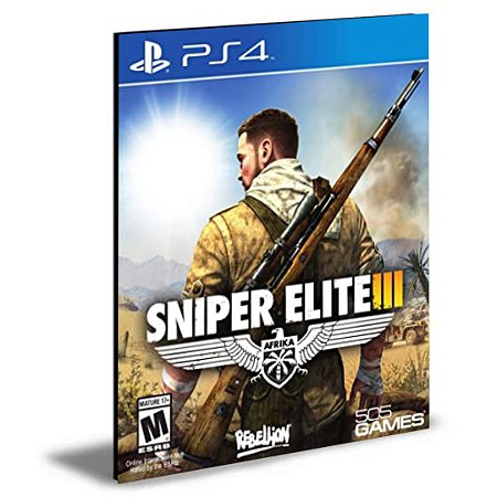 SNIPER ELITE 3 PS4 e PS5 MÍDIA DIGITAL