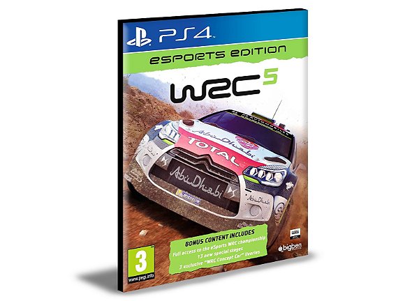 WRC 5 eSports Edition Ps4 e Ps5 Psn  Mídia Digital