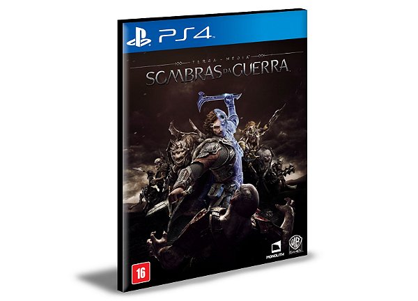 Terra-média Sombras da Guerra  Ps4 e Ps5 Psn  Mídia Digital