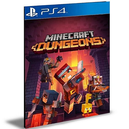 Minecraft Dungeons PS4 e PS5 PSN  MÍDIA DIGITAL