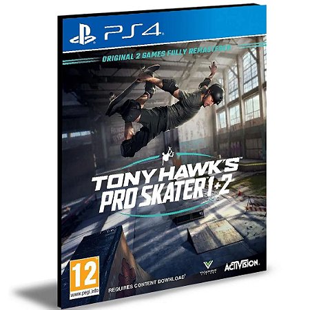 Tony Hawk's Pro Skater 1 + 2  Ps4 Psn Mídia Digital
