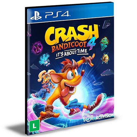 Crash Bandicoot 4 It’s About Time Ps4 e Ps5 Psn Mídia Digital