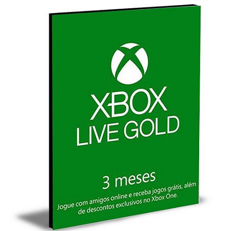 Assinatura Xbox Live Gold 3 Meses