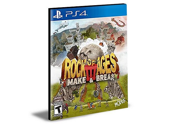 Rock of Ages 3 Make & Break Ps4 e PS5  Mídia Digital