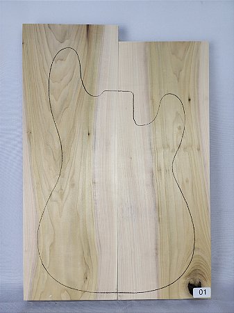 CORPO (BLANK) PARA GUITARRA / BAIXO POPLAR 2 PEÇAS