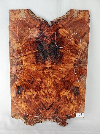 TAMPO GUITARRA/BAIXO CANAFISTULA BURL (DROP-TOP E CARVED-TOP)