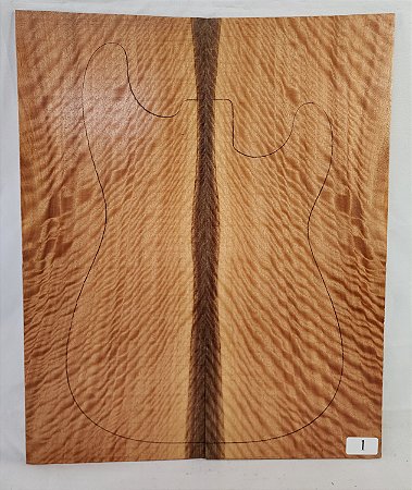 TAMPO GUITARRA / BAIXO EUCALIPTO FLAMED (DROP-TOP E CARVED-TOP)