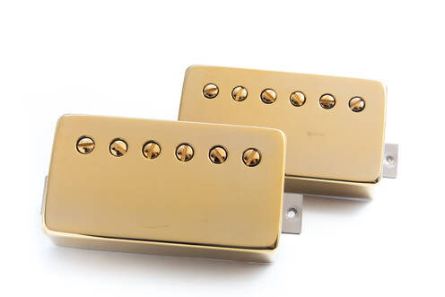 CAPTADOR HUMBUCKER BARE KNUCKLE THE MULE 2COND. COVER GOLD