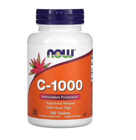 Vitamina C-1000 Now Foods 100 Tabletes