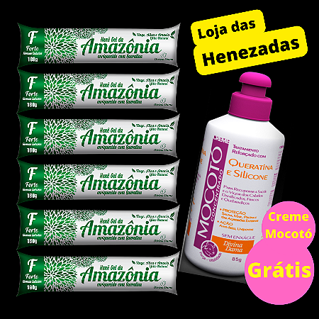 Henê Amazônia Forte 180gr Bisnaga 06 unidades
