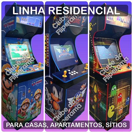 Fliperama Arcade - Linha Residencial