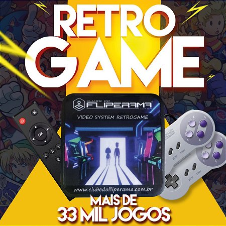 Super Videogame 2 em 1 - Retrogame e Smart Box Android - 64GB e + de 33 Mil Jogos!