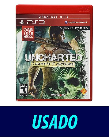Jogo Uncharted; Drake's Fortune GOTY - Ps3 Hits - Usado