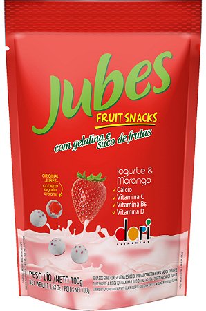 Jubes Fr Snacks Iogurte Morango 100g Dor