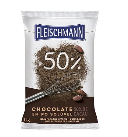 Chocolate Em Po 50% 1kg Fleischmann
