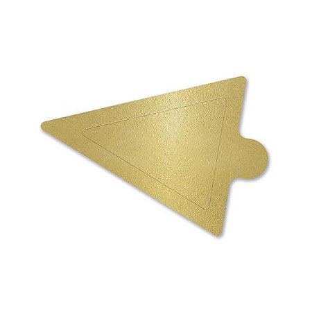 Base Para Doce Triangular 11,5x9,5cm Ouro 20un