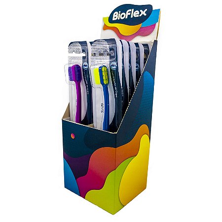 Escova Dental BioFlex Macia Sortida em Display
