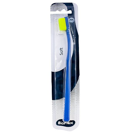 Escova Dental Bioflex Macia Azul/Limão