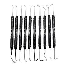 Kit Curetas De Levantamento De Seio Maxilar Clsm ICE ( 10 Peças )