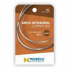 Arco Intraoral Copper NiTi 35°C Inferior Retangular 0,45X.0,63mm (.018"X.025")