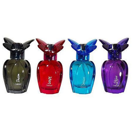 Kit Miniatura 4 Fragrâncias 25ml Cada Delikad