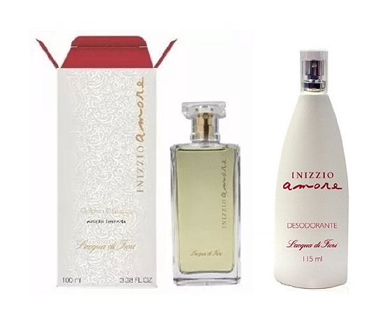 Kit Inizzio Amore 100ml e Desodorante Spray 115ml Lacqua di Fiori