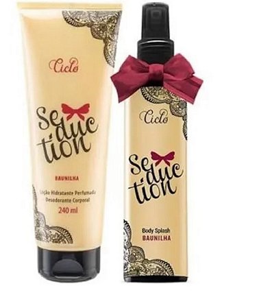 Kit Seduction 01 Creme 240G  01 Body Splash 200ml Ciclo