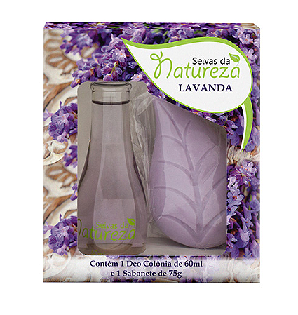 KIT DEO COLONIAS LAVANDA 60ML E SAB 75G AROMATICA