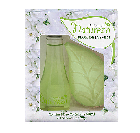 KIT DEO COL JASMIM 60ML E SAB 75G AROMATICA
