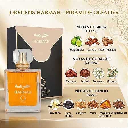 Orygens Harmah 100ml Compartilhavel Edp Arabe