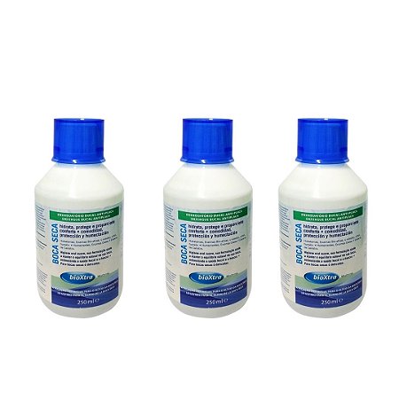 Kit - 3 Enxaguatório Bucal Bioxtra 250ml