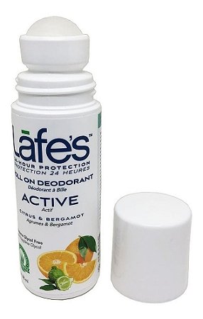 Desodorante Roll-on Active Citrus e Bergamota 88ml - Lafe's