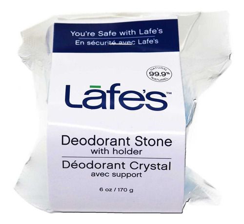 Desodorante de Pedra Natural Cristal Mini Stick 142g com Suporte – Lafe’s