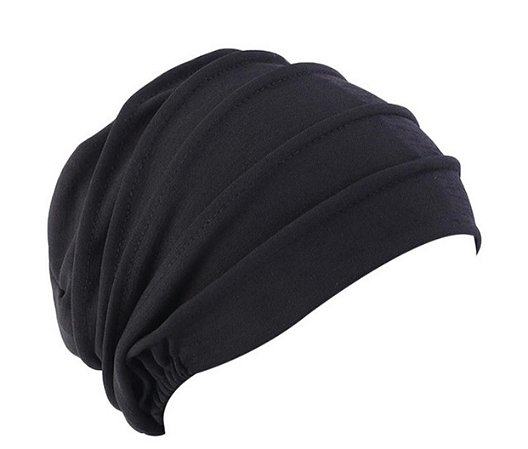 Turbante beanie drapeado