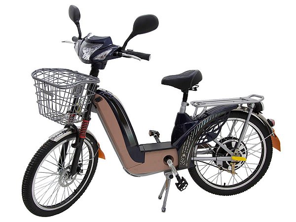 Bicicleta Elétrica 350W 48v/12Ah - Azul Marinho - Biciclete - A solução  para fugir do Trânsito!