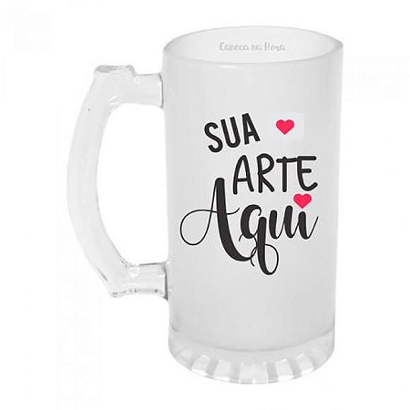 Caneca De Chopp Personalizada Vidro - Arte Personalizada