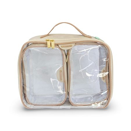 TRIO MALETA -PARIS OFF WHITE E ROSÊ