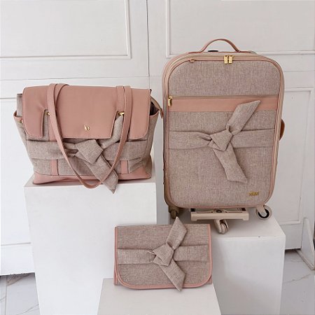 KIT LINHO BEGE COM ROSÊ (LER DESCRIÇÃO)