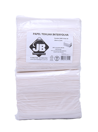 Papel Toalha Interfolha Virgem 20x21