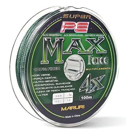 Linha Multifilamento Max Force PE 4X 100 m Maruri