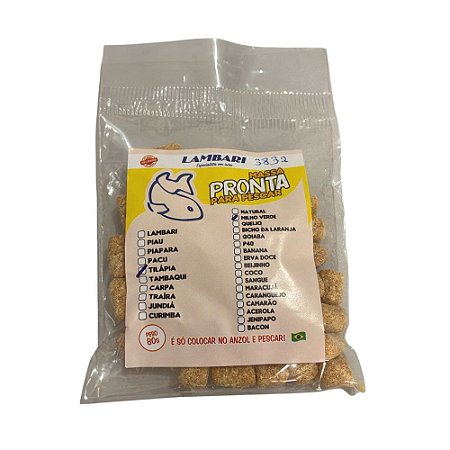 Massa Pronta para Pesca Tilápia Milho Verde Lambari