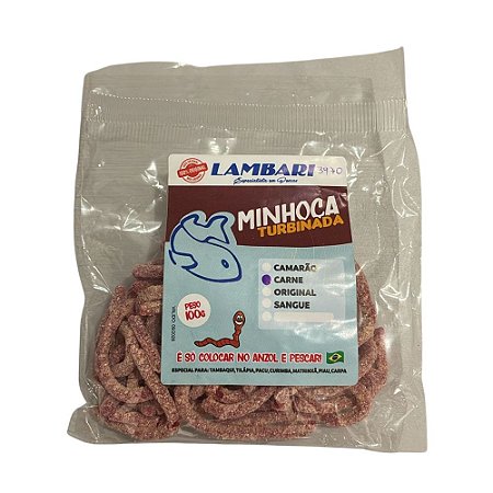 Isca Artificial Minhoca Turbinada Carne Lambari
