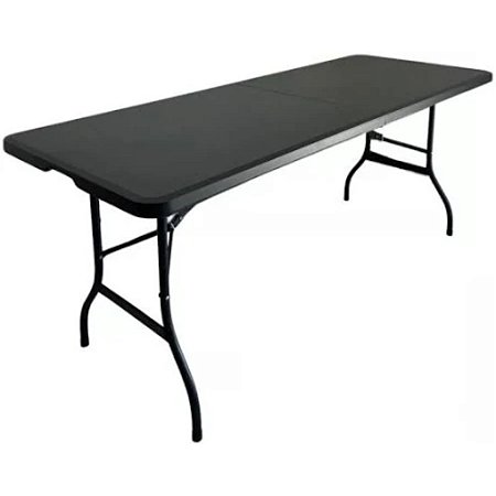 Mesa Dobrável Camper 180 cm Preta Kala