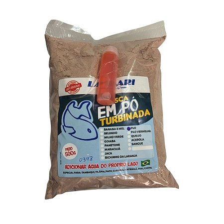 Isca em Pó para Pesca Turbinada P40 Feromônio Lambari
