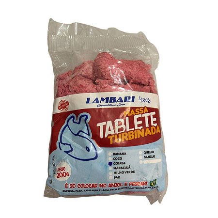 Isca Massa Tablete Turbinada Goiaba Lambari