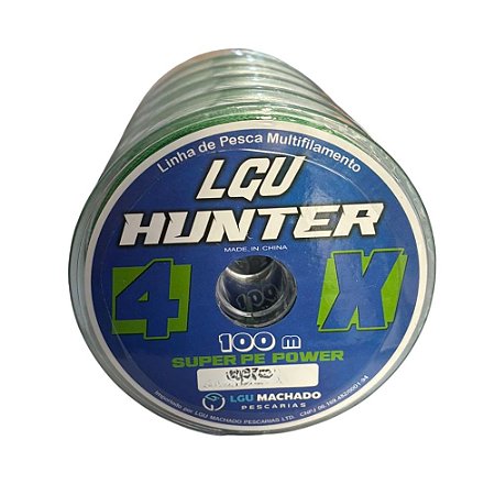 Linha Multifilamento LGU HUNTER 4X100m Verde LGU Machado