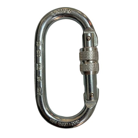 Mosquetão de Aço Oval 23 KN CG-670 Carbografite