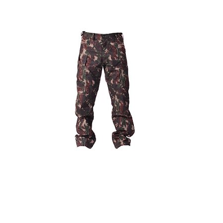 Calça Tática Rip Stop Camuflada Milisport